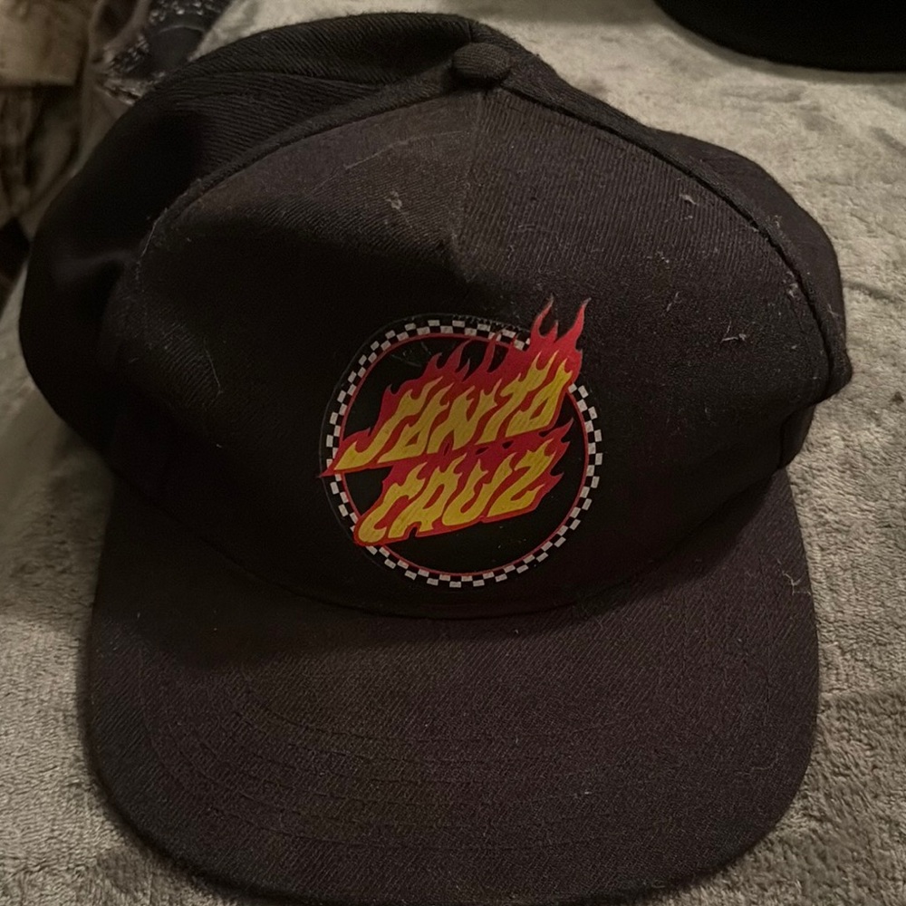 Santa Cruz Black Skate Cap